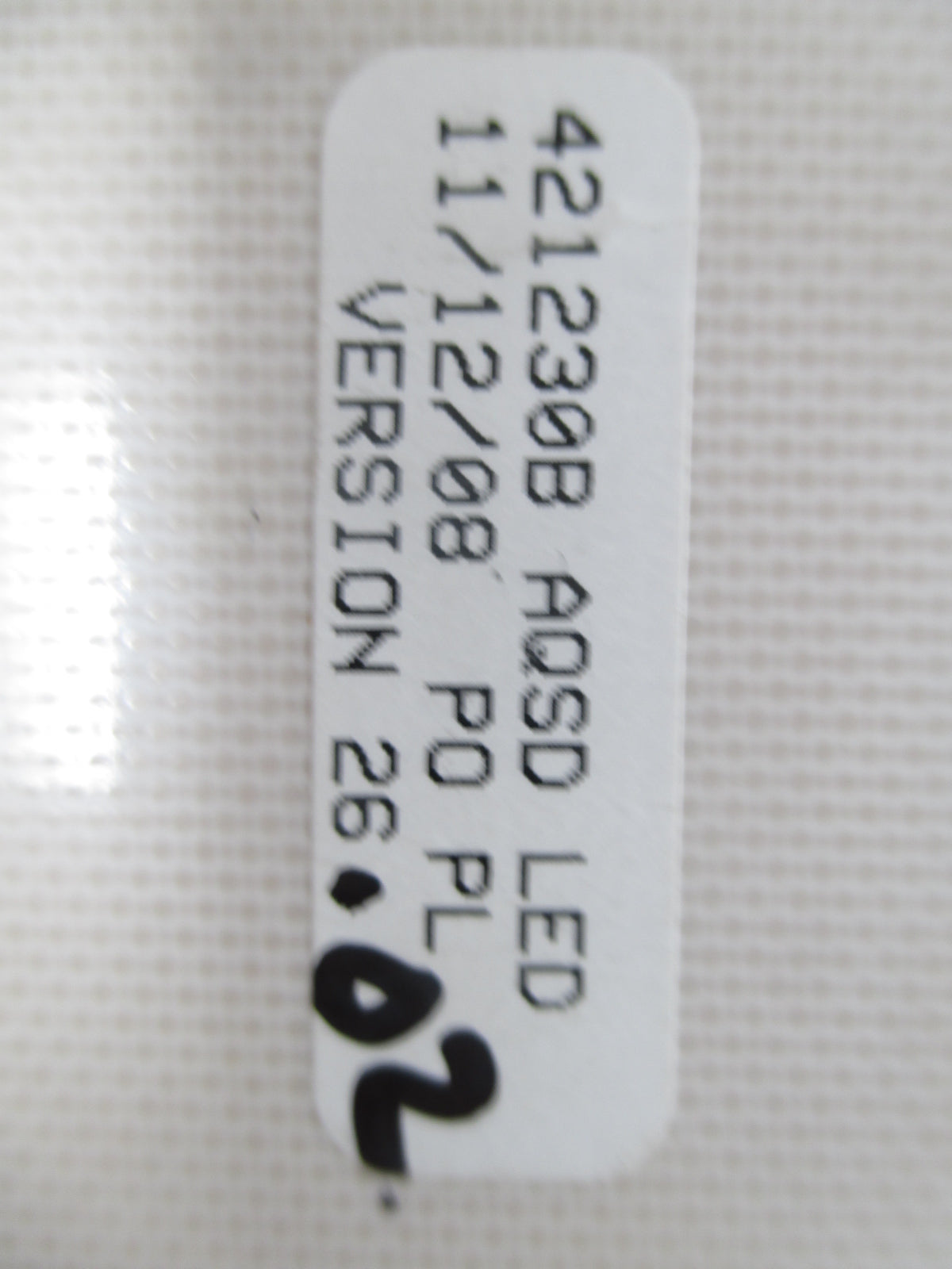 Fisher Washer Control Board 421230B - Side View