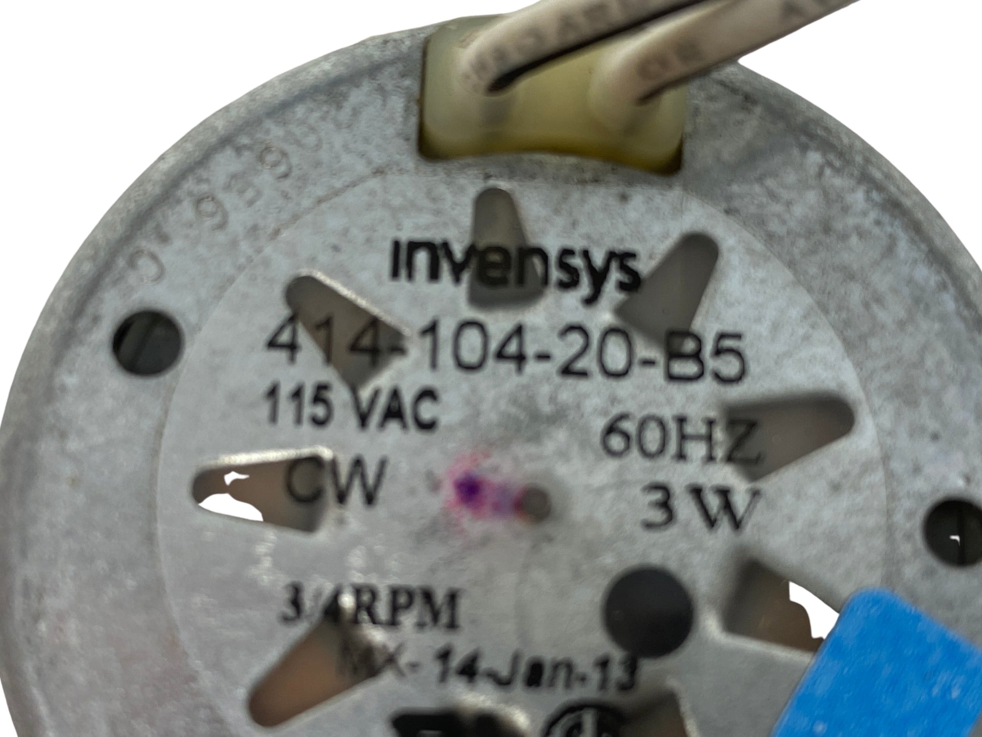 Invensys Dryer Timer W10199588 - Side View