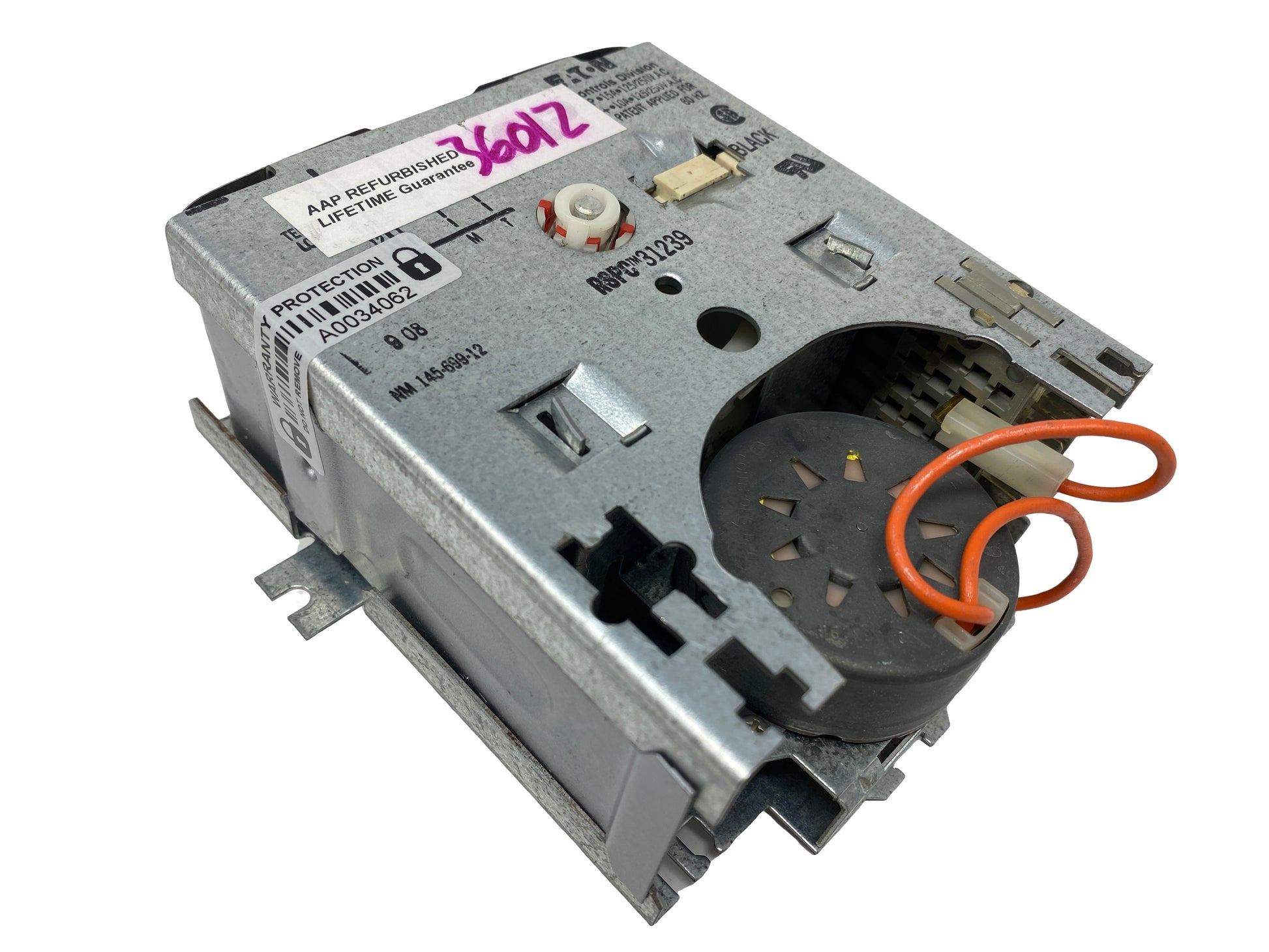 Amana Washer Dryer Timer 31239 - Front View