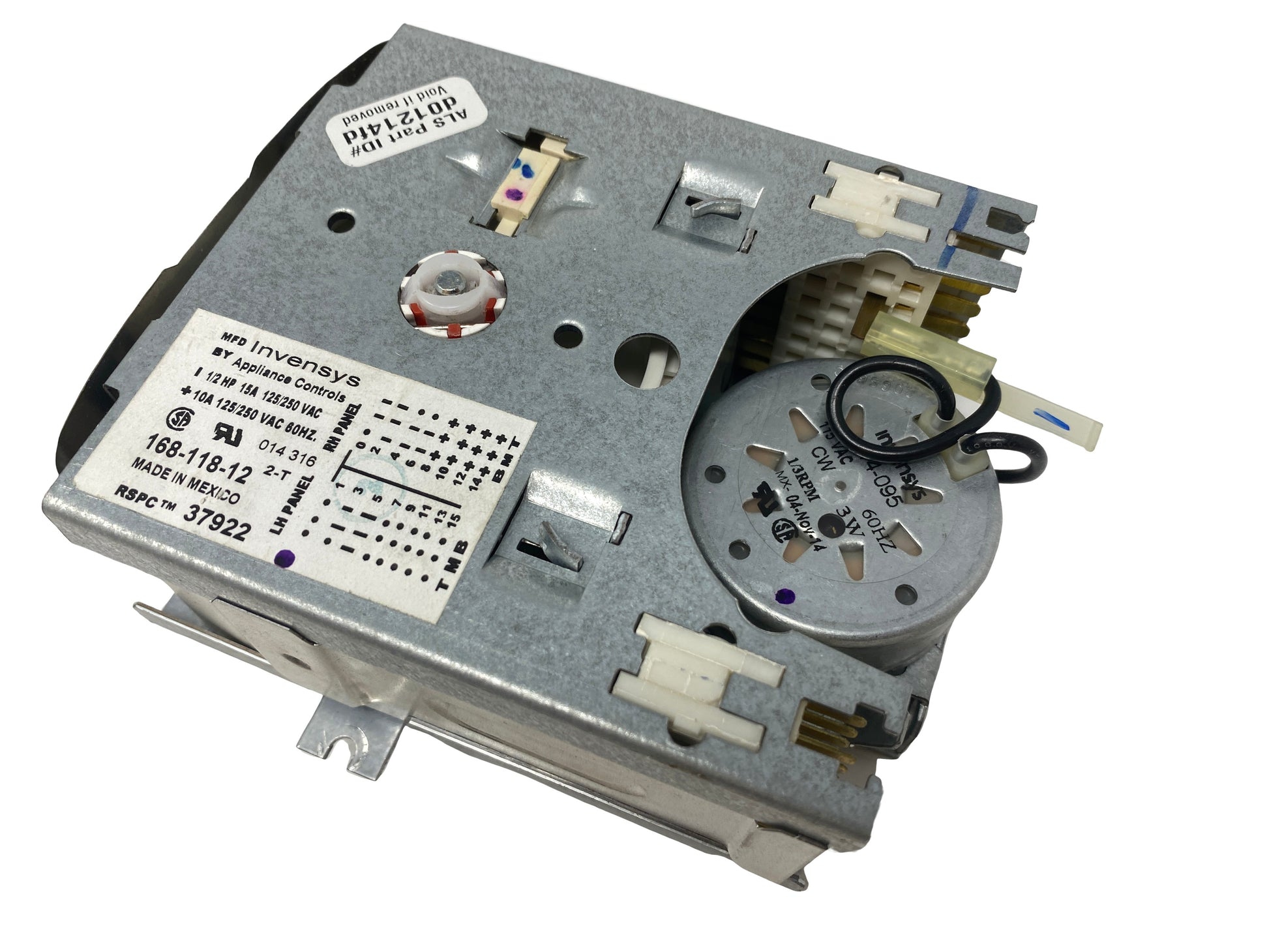 Amana Washer Dryer Timer 37922 - Front View