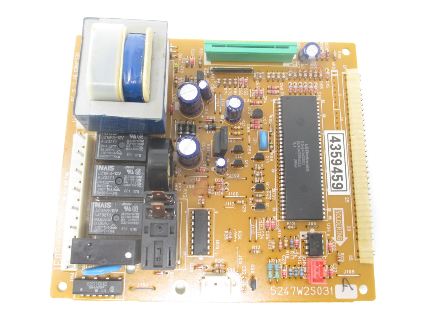LG Microwave Control Board 5247W2S031A - Front View