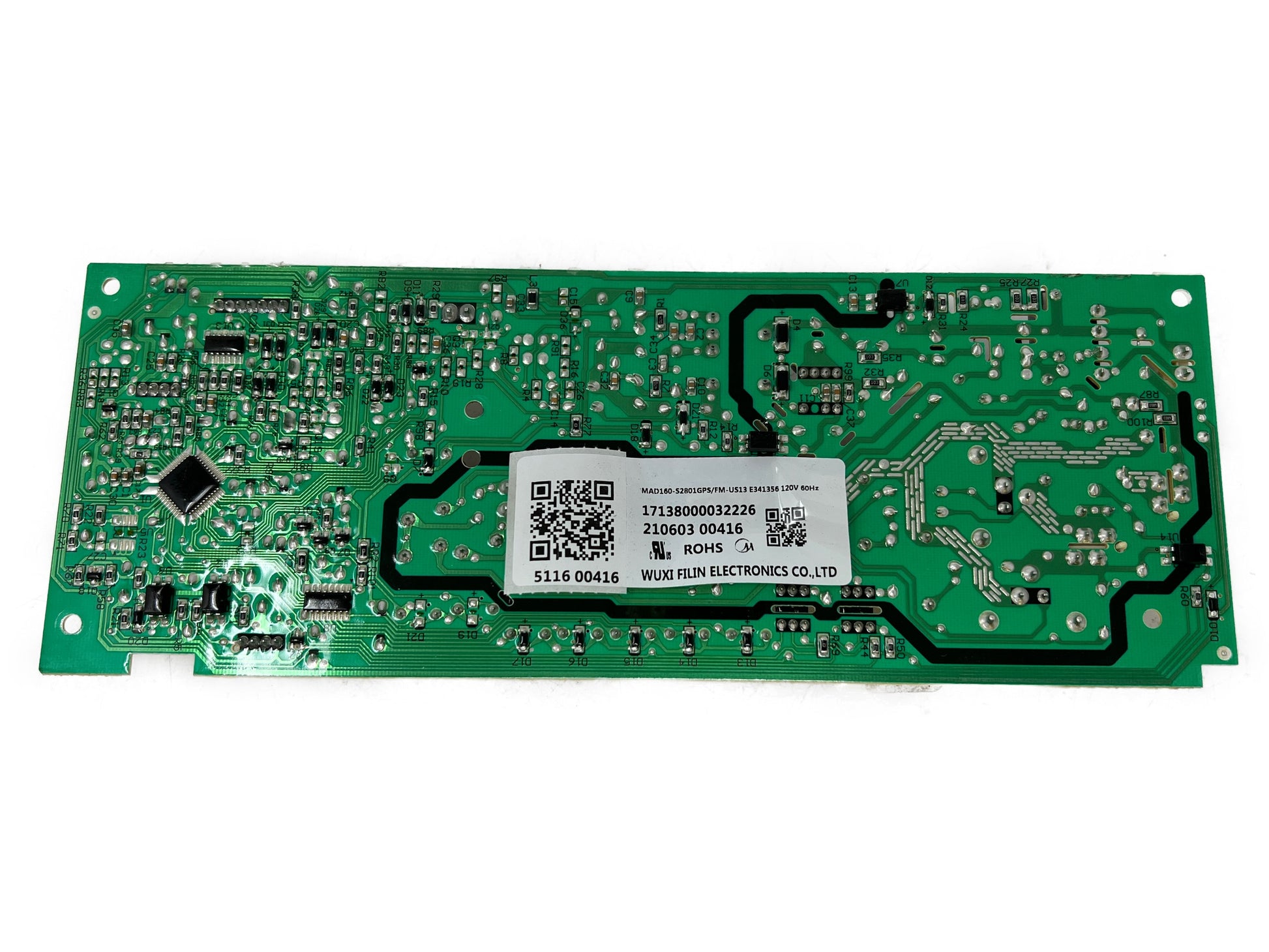 Insignia Washer Control Board 17138000032226 - Front View