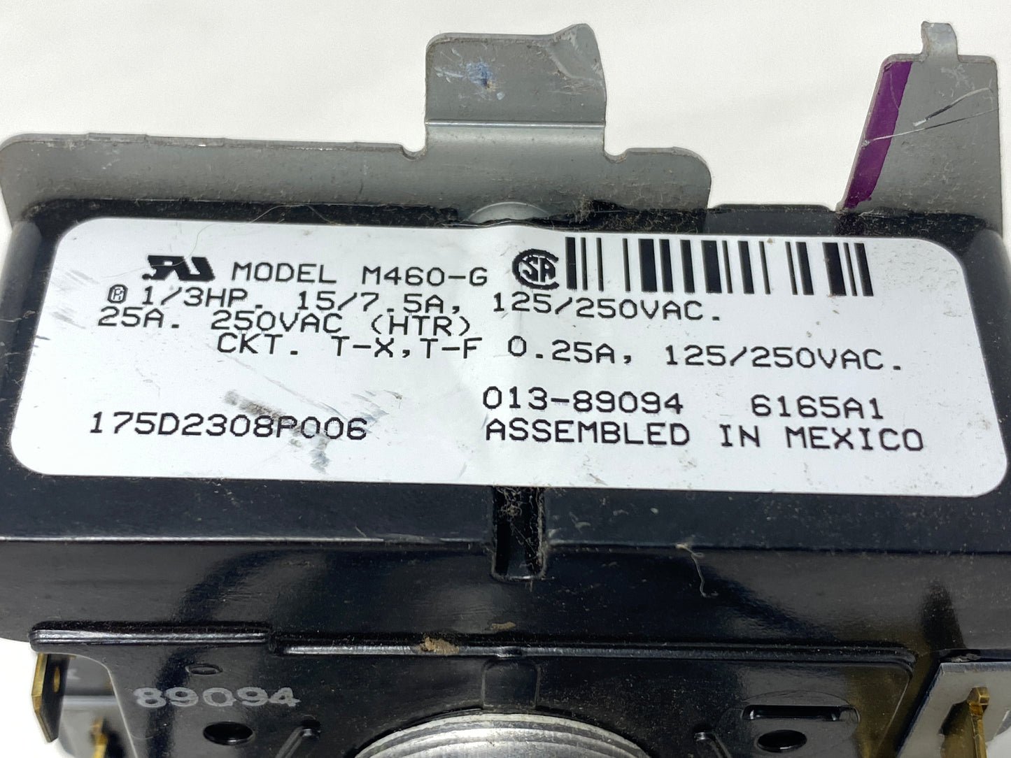 GE Dryer Timer 175D2308P006 - Side View