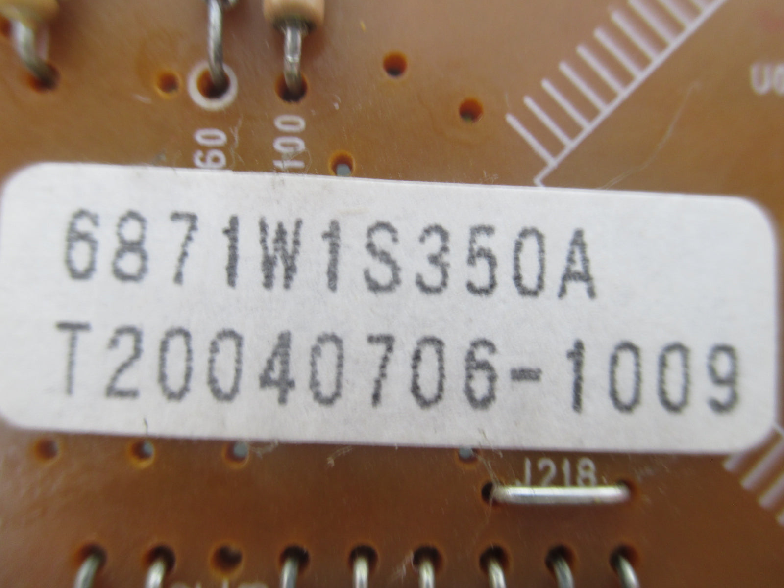 LG Microwave Control Board 6871W1S349J - Detail View