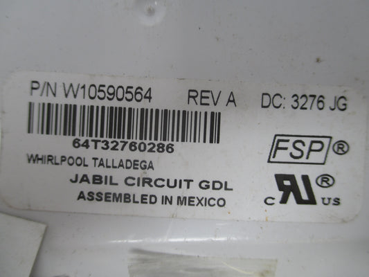 W10590564 Whirlpool Refrigerator Control Board No Face *1 Year Guarantee*