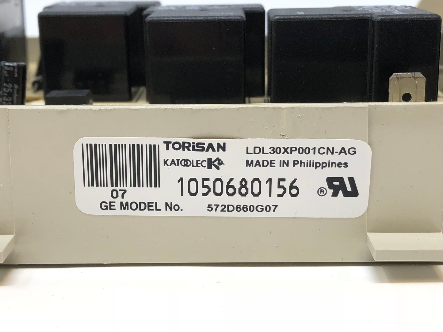 GE Dryer Control Board 572D660G07 - Side View