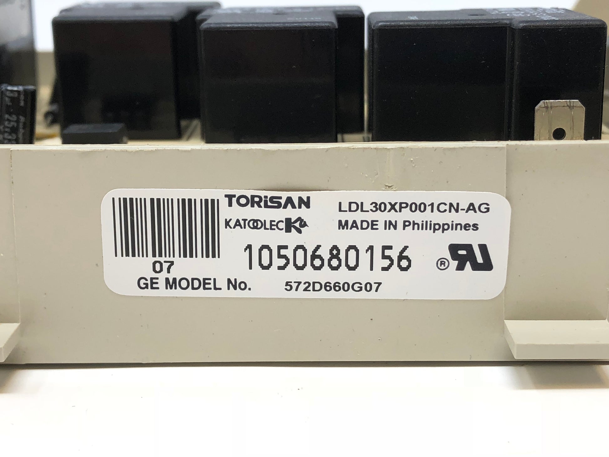 GE Dryer Control Board 572D660G07 - Side View
