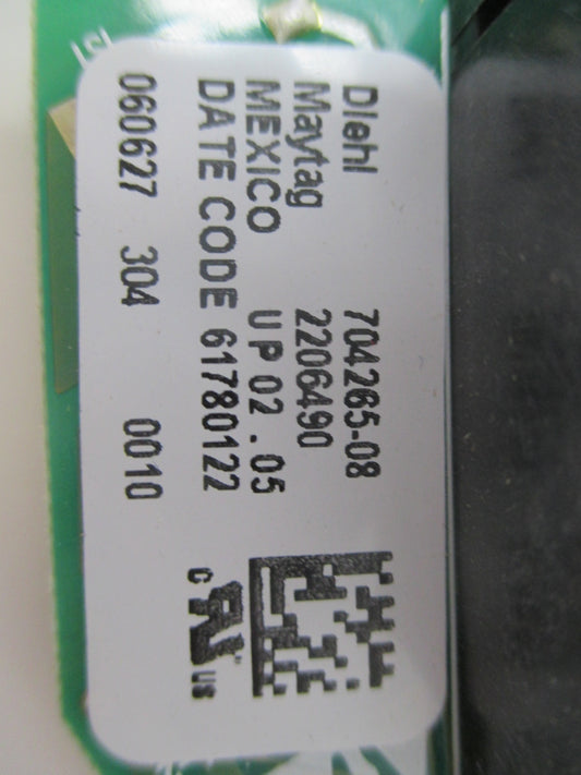 Whirlpool Maytag Washer Control Board 2206490 - Side View