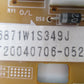LG Microwave Control Board 6871W1S349J - Side View