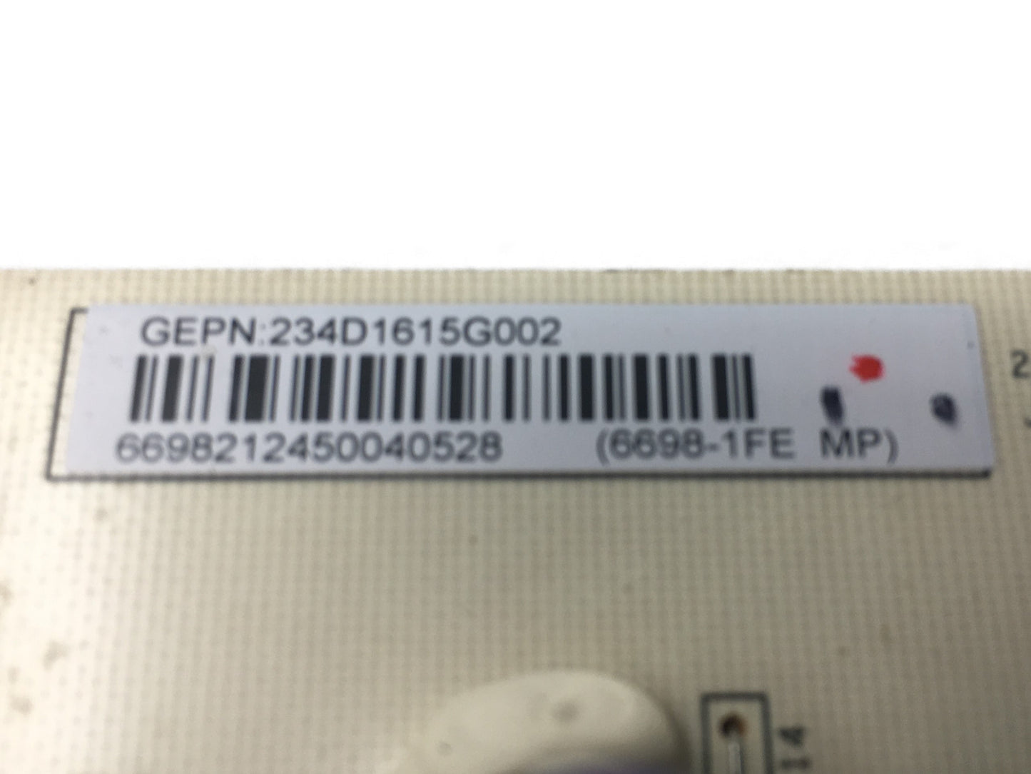 GE Dryer Control Board 234D1615G002 - Side View