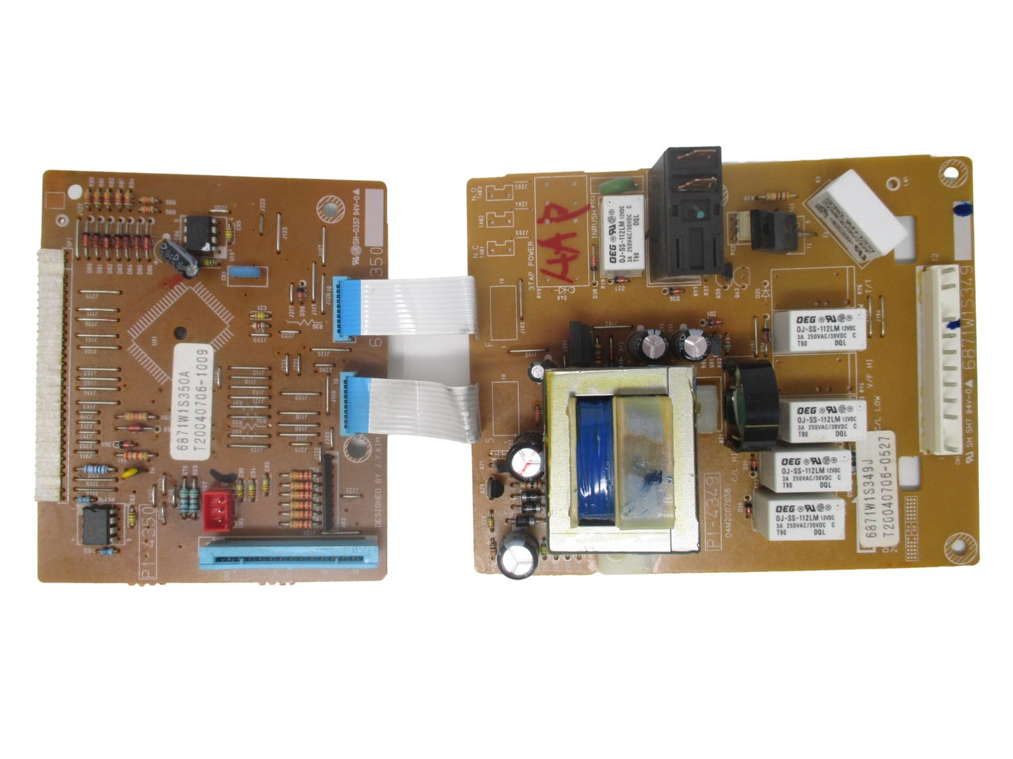 LG Microwave Control Board 6871W1S349J - Front View