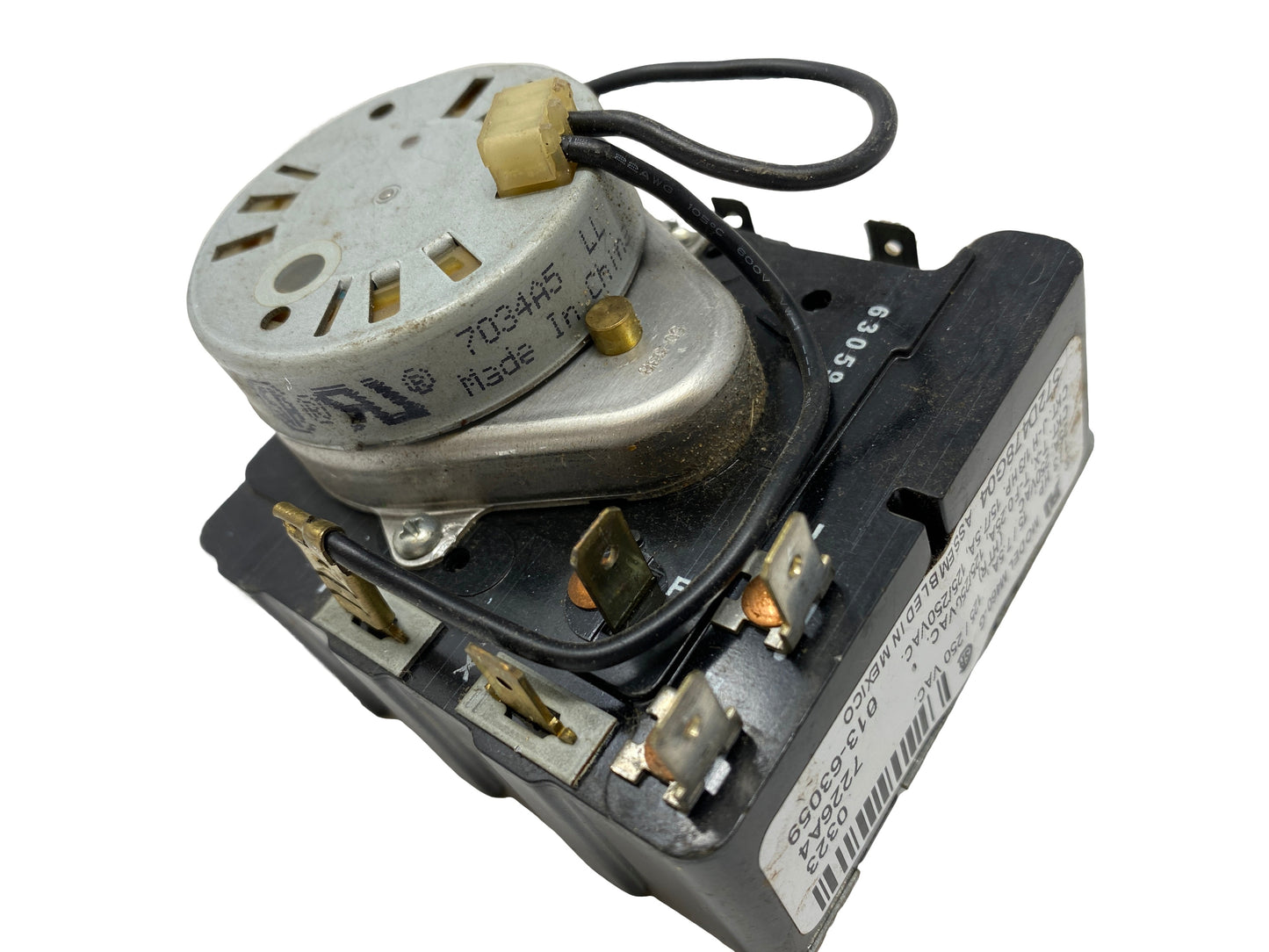 GE Dryer Timer 572D478G04 - Front View