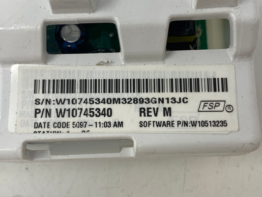 W10745340 REFURBISHED Washer Control Board *2 Year Guarantee* SAME DAY SHIP