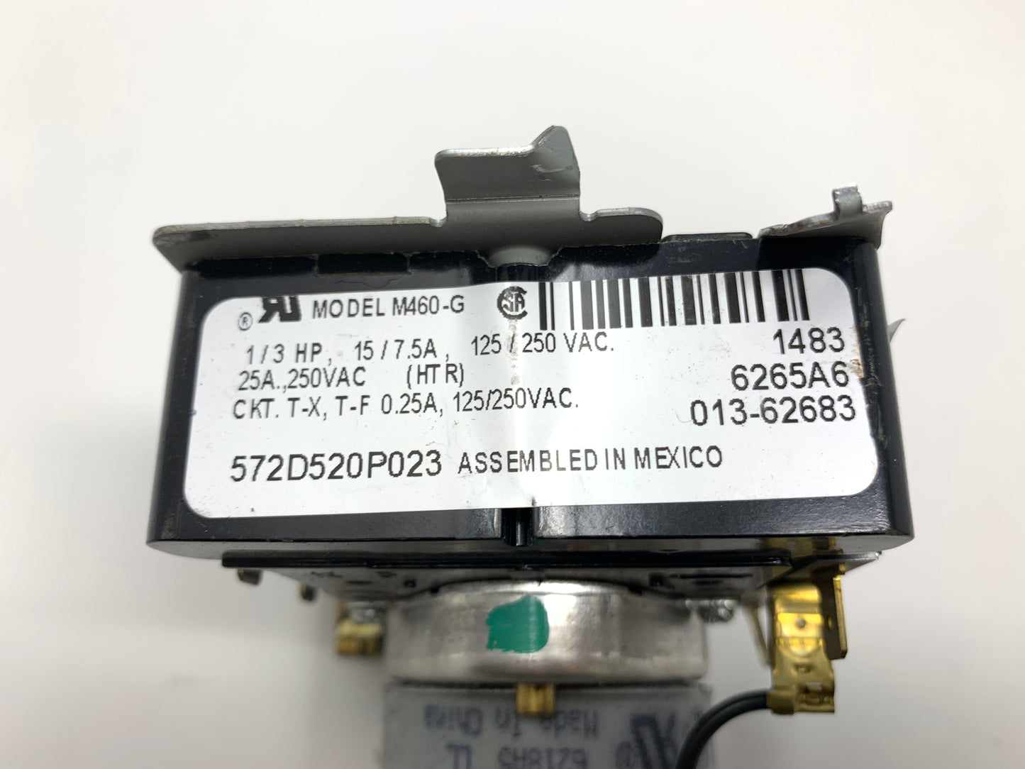 GE Dryer Timer 572D520P023 - Side View