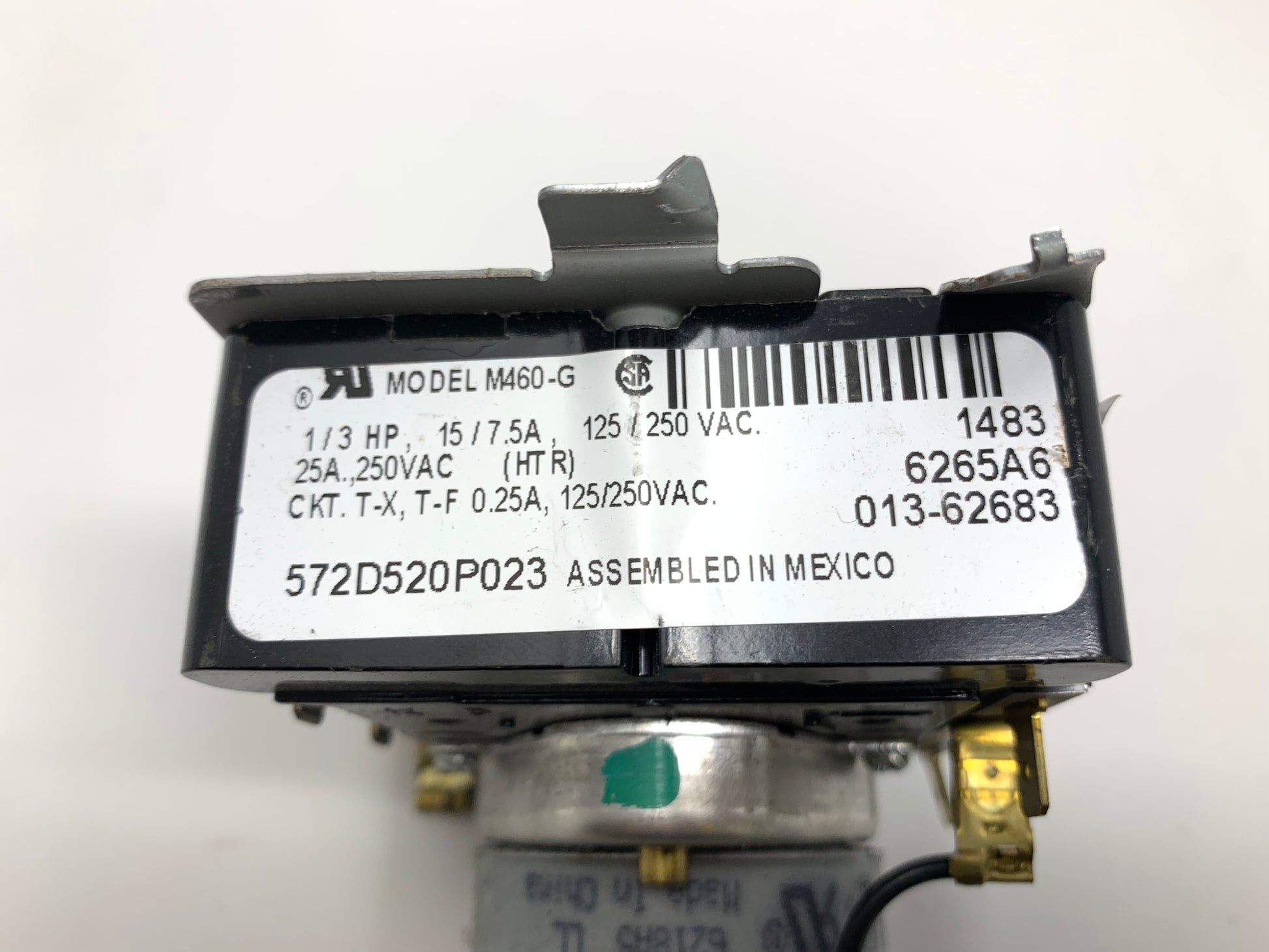 GE Dryer Timer 572D520P023 - Side View