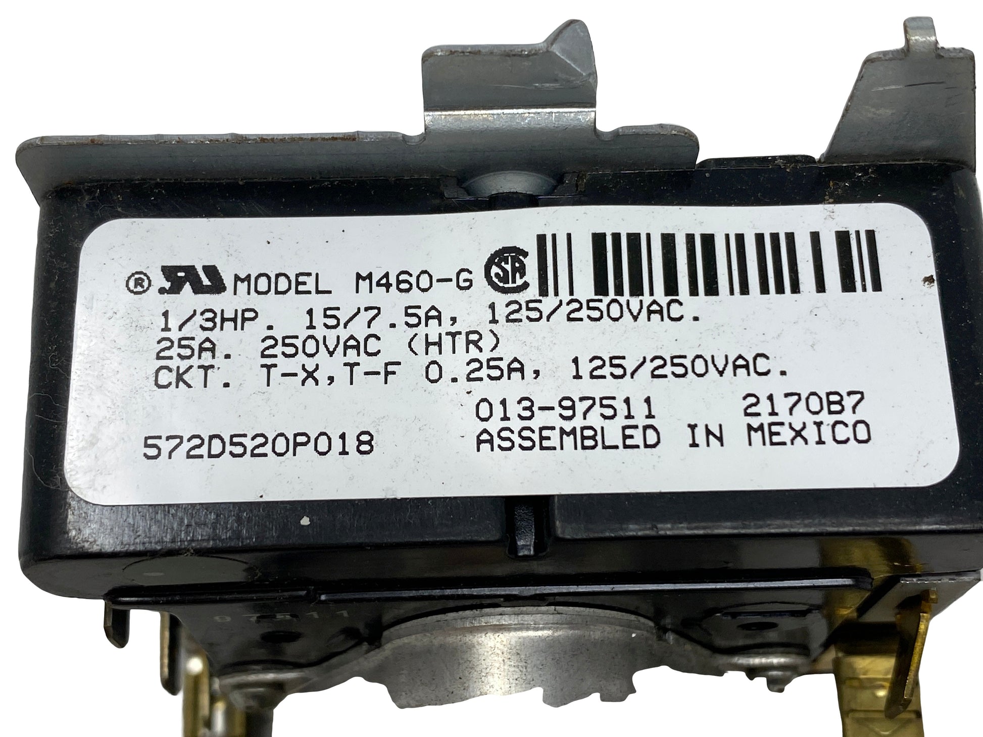GE Dryer Timer 572D520P018 - Side View