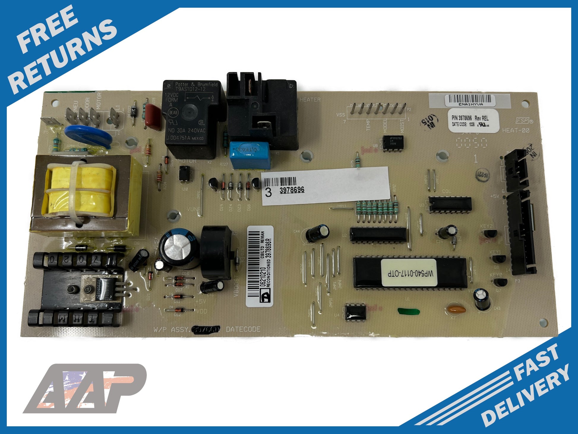 Whirlpool Dryer Control Board 3978696