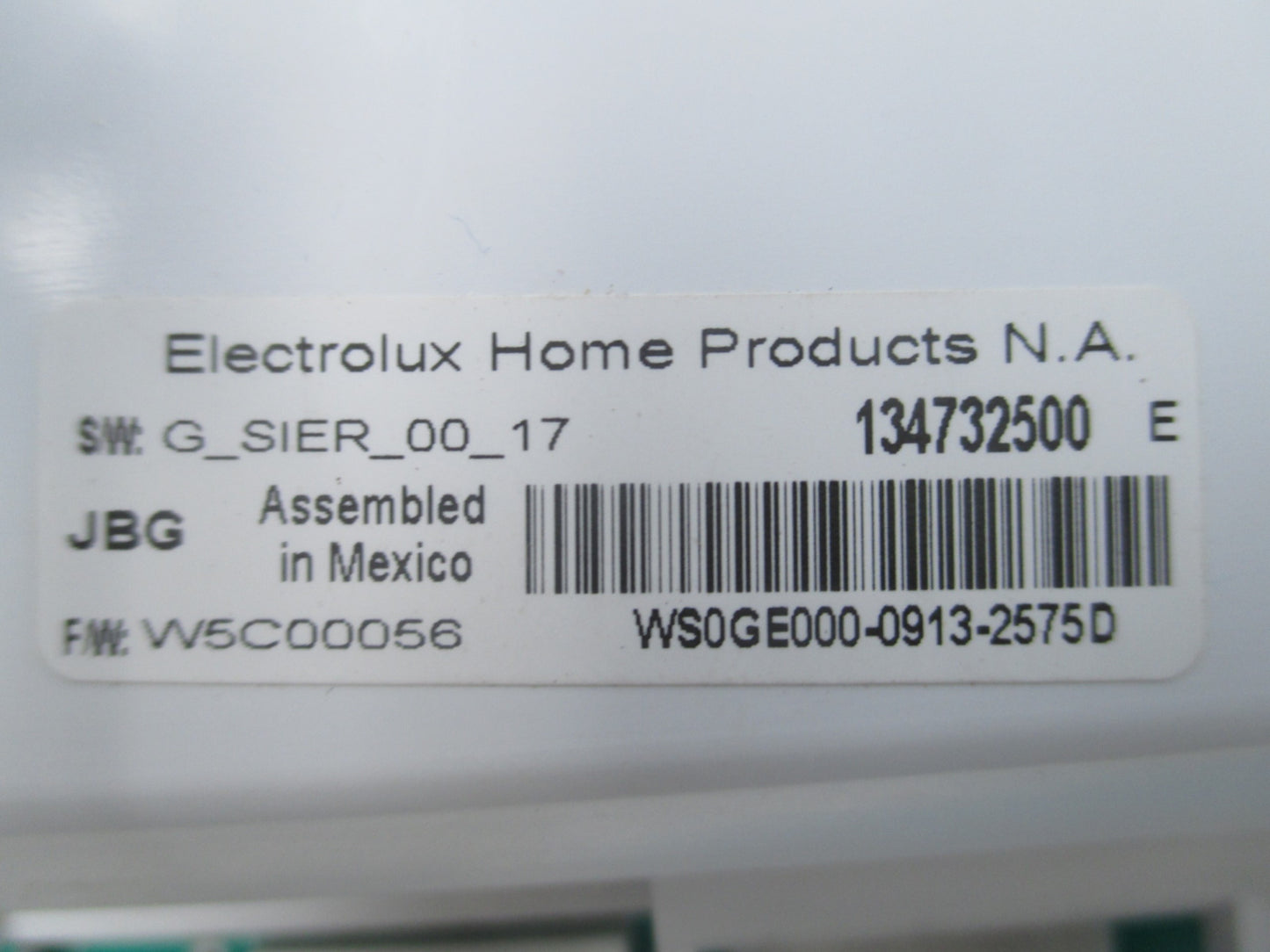 Frigidaire Kenmore Washer Control Board 134732500 - Detail View