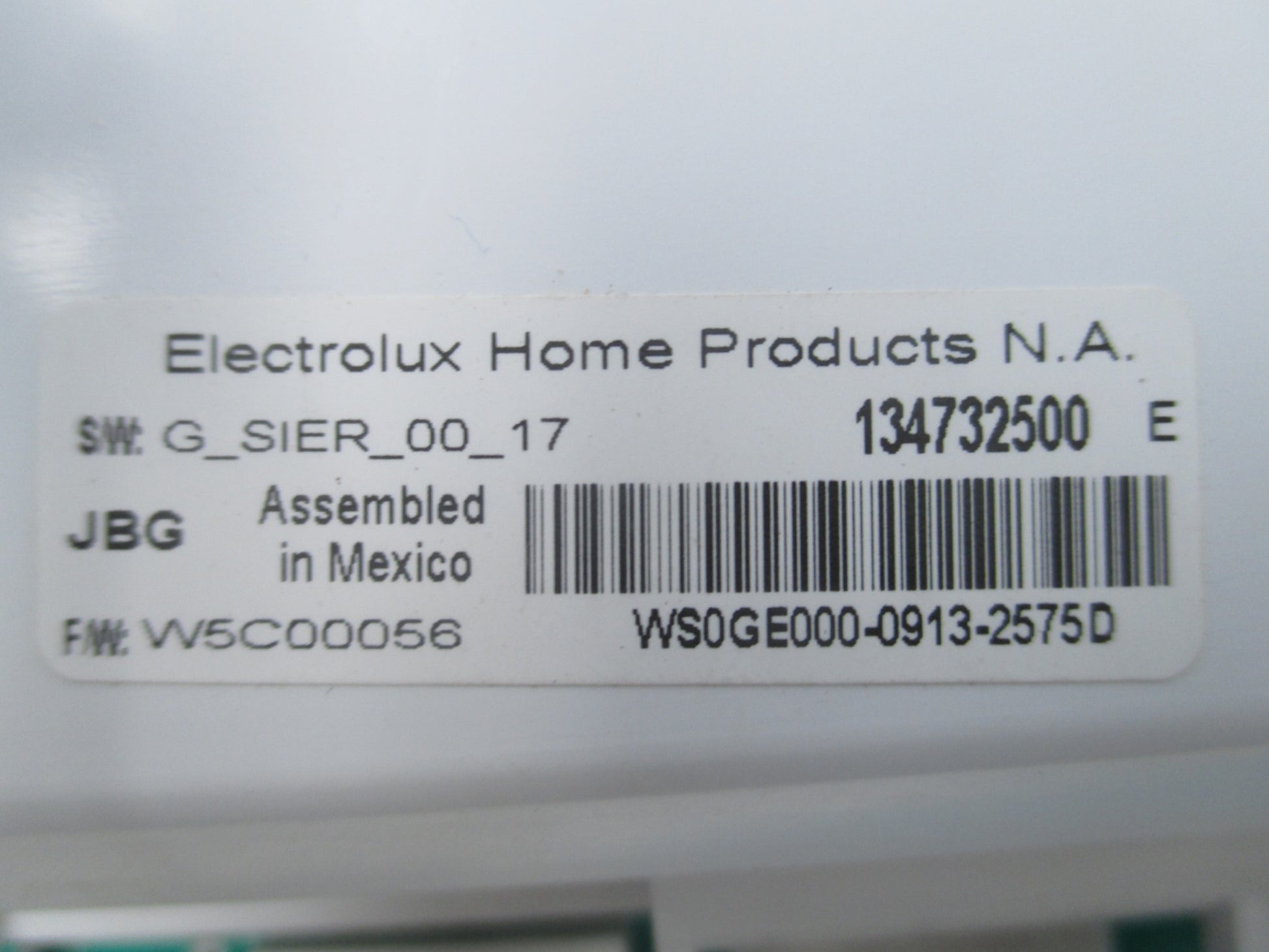 Frigidaire Kenmore Washer Control Board 134732500 - Detail View