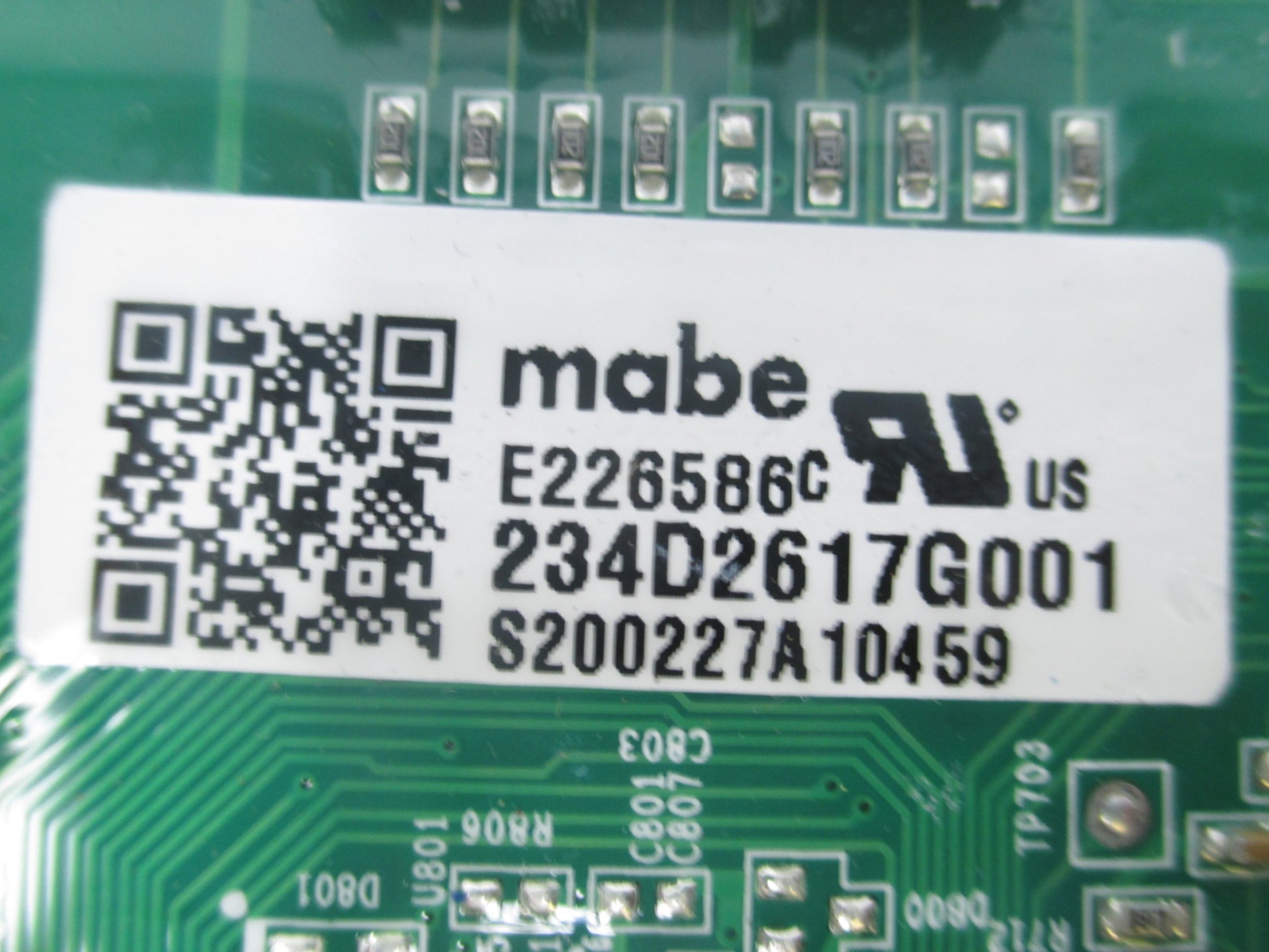 GE Control Board 234D2617G001 - Side View
