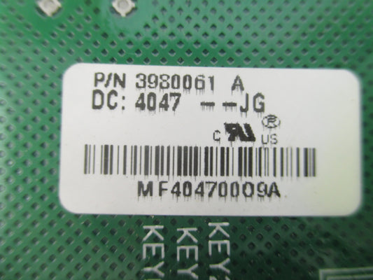 Whirlpool Kenmore Maytag Dryer Control Board 3980061 - Side View