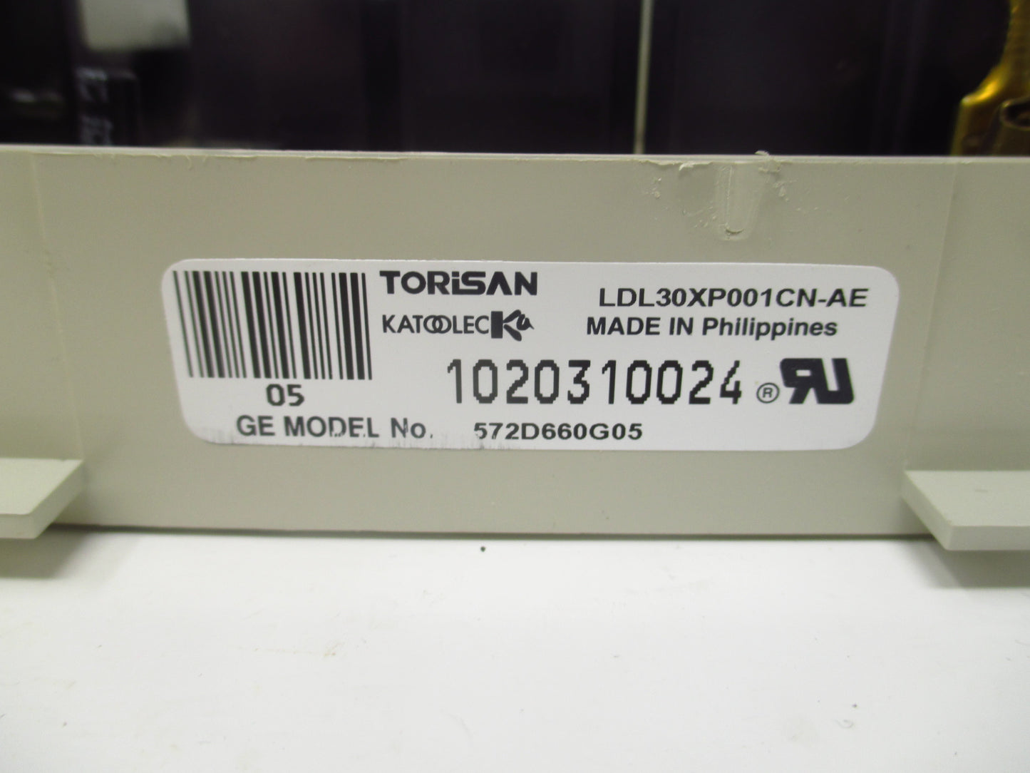 GE Dryer Control Board 572D660G05 - Side View