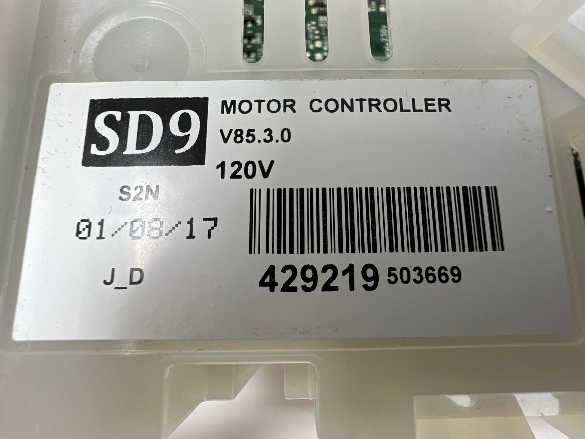 Fisher Paykel Washer Control Board 429219USP - Side View