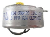 414-386-20 Eaton or Singer Timer Motor 2 RPM Counterclockwise 1 Gear 10 Teeth