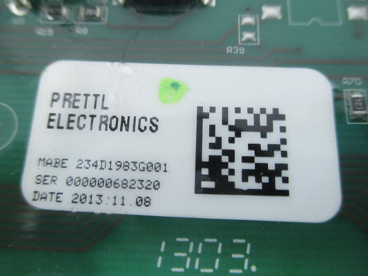 Fisher Paykel Control Board 234D1983G001 - Side View