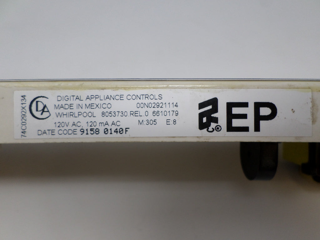 8053730 6610179 Black Whirlpool Stove Control ⚡2 Year Warranty ⚡ Fast Shipping⚡