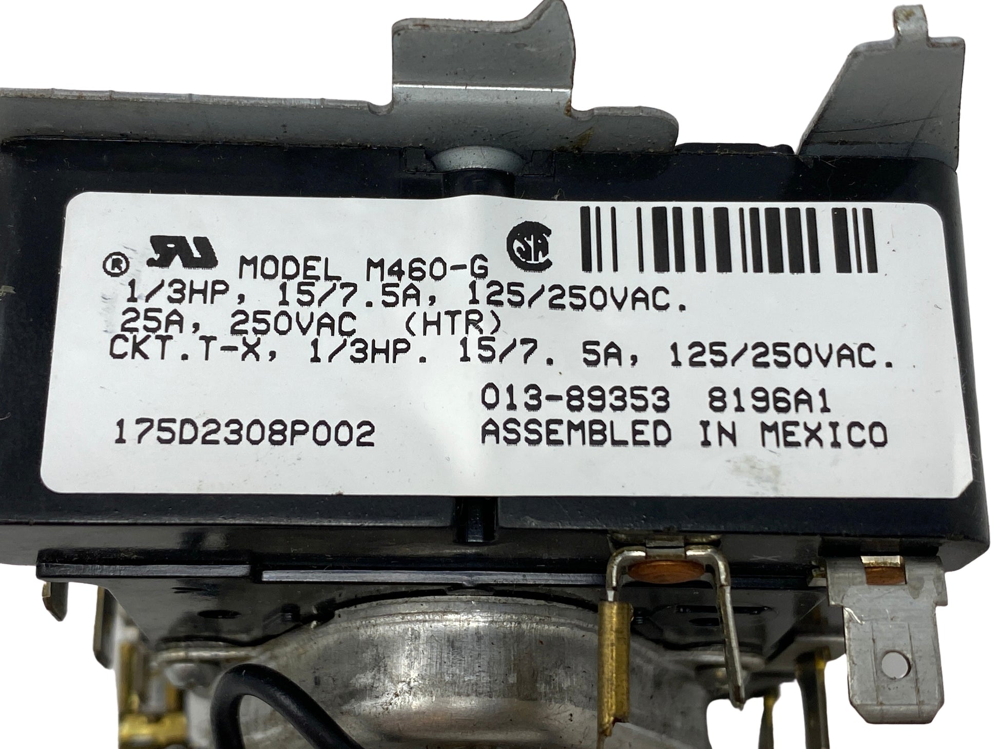 GE Dryer Timer 175D2308P002 - Side View