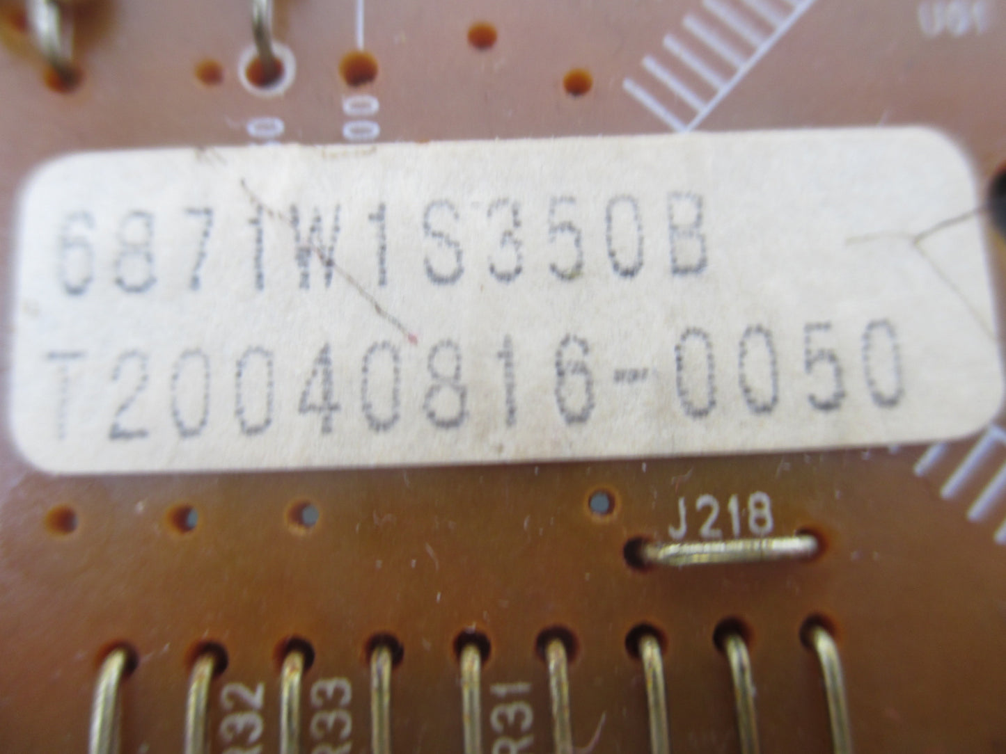 LG Microwave Control Board 6871W1S350B - Side View