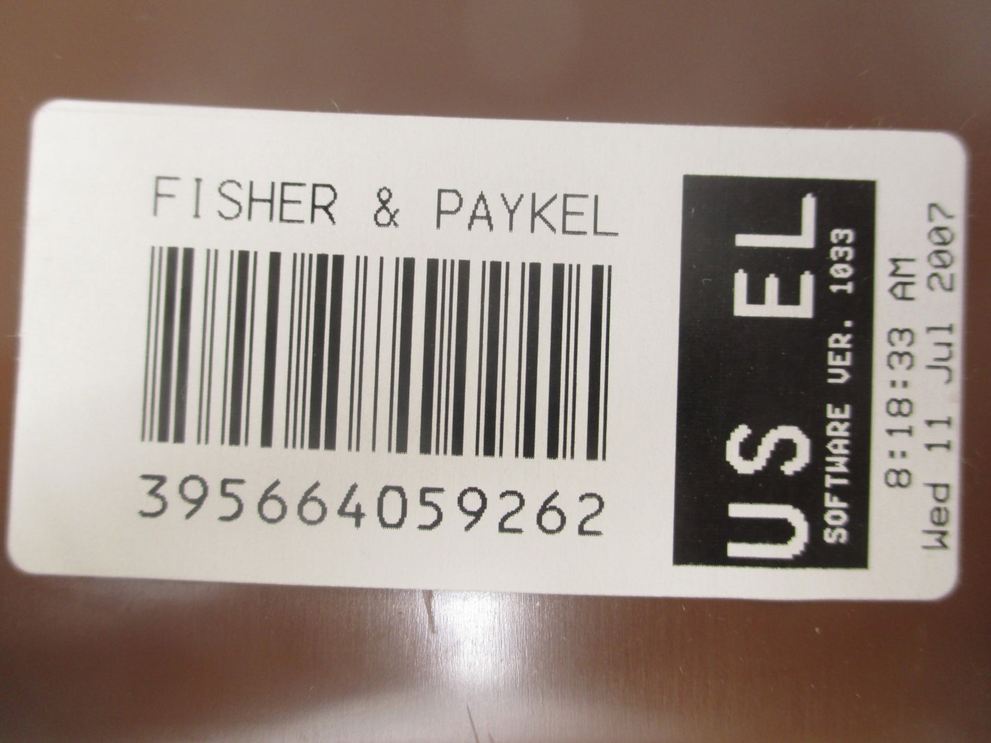 Fisher Paykel Washer Control Board 395664 - Side View