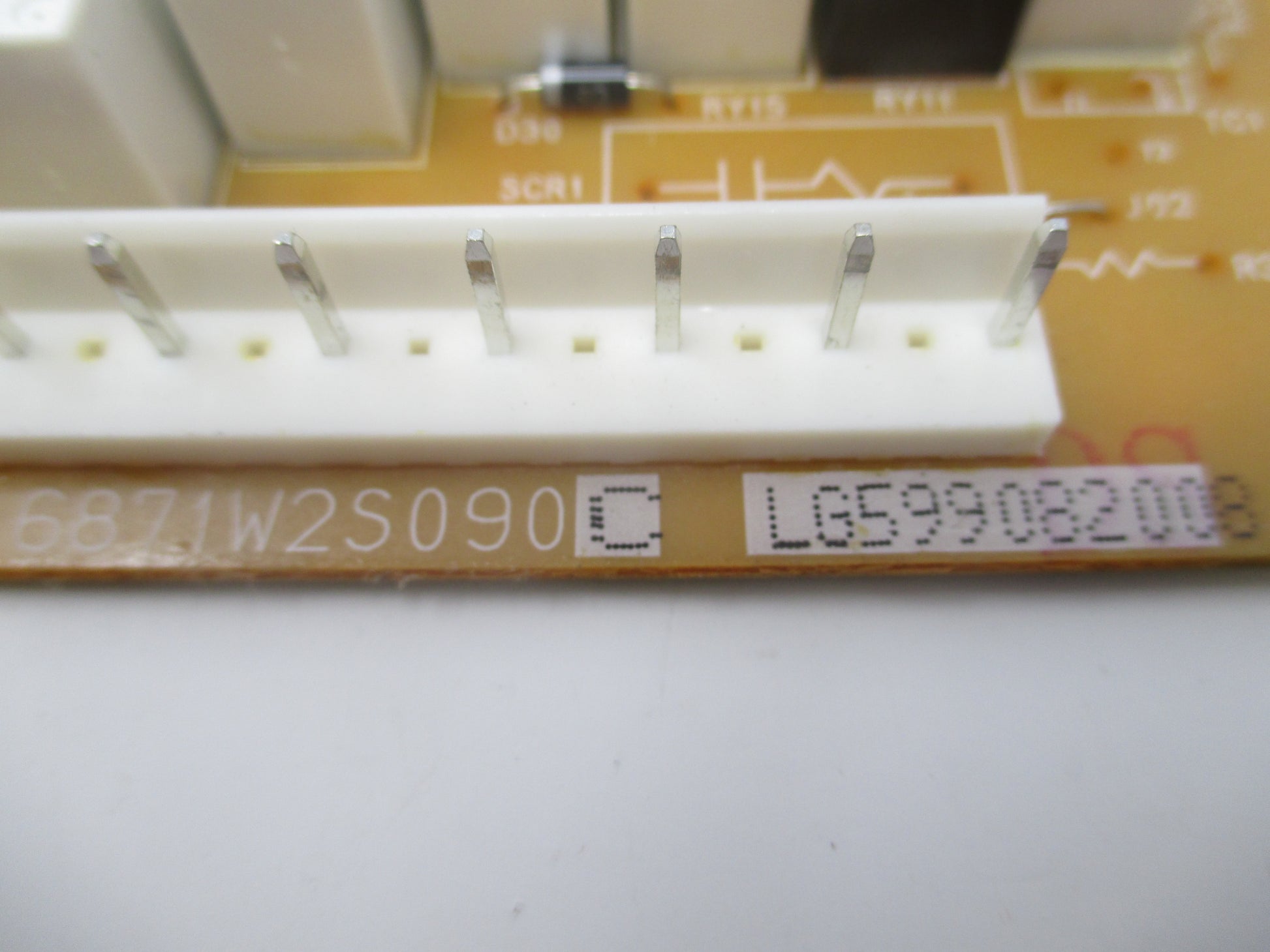 LG Microwave Control Board 6871W2S090C - Side View