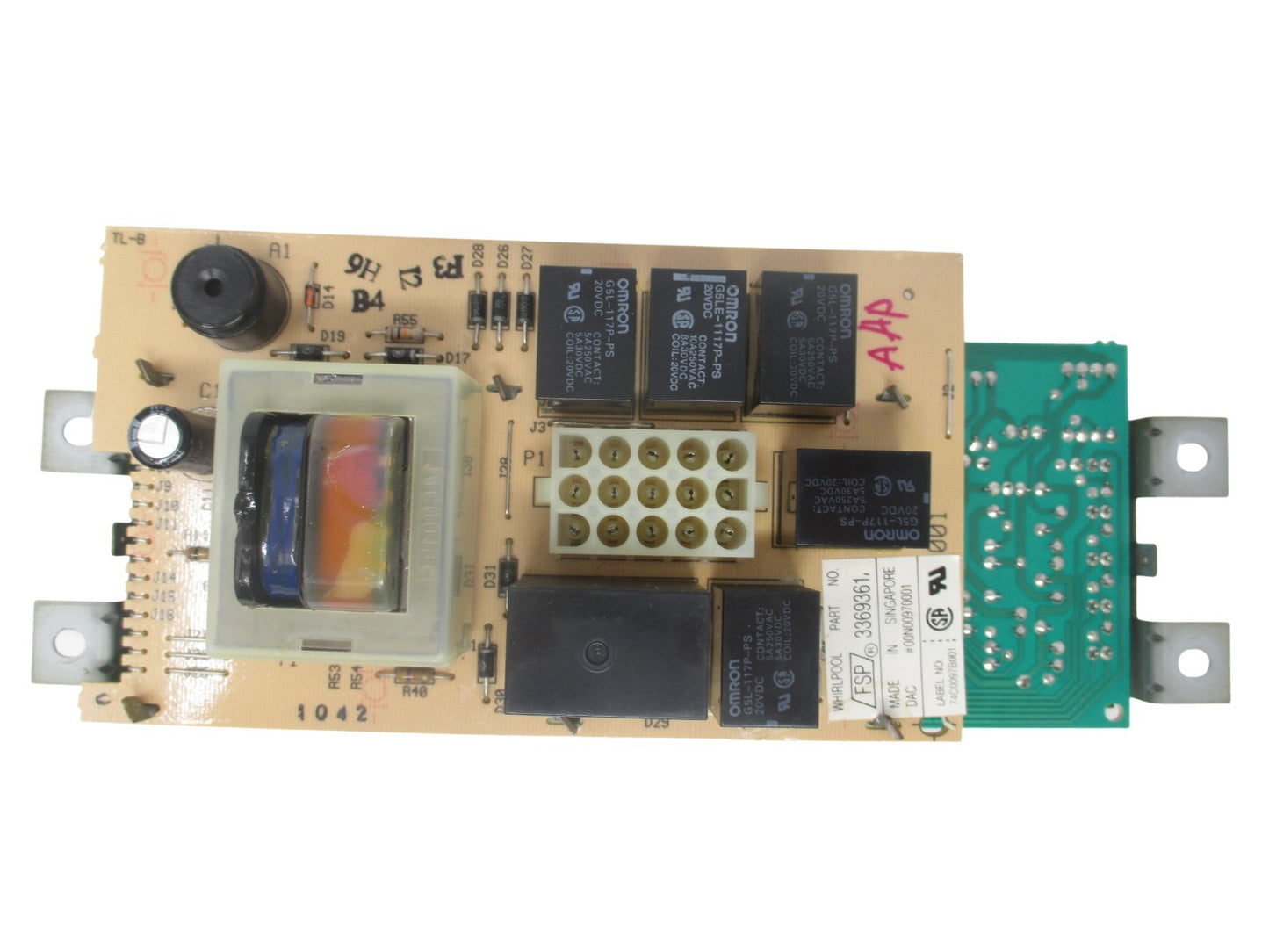 3369361 Whirlpool Dishwasher Control Board *1 Year Guarantee* SAME DAY SHIP