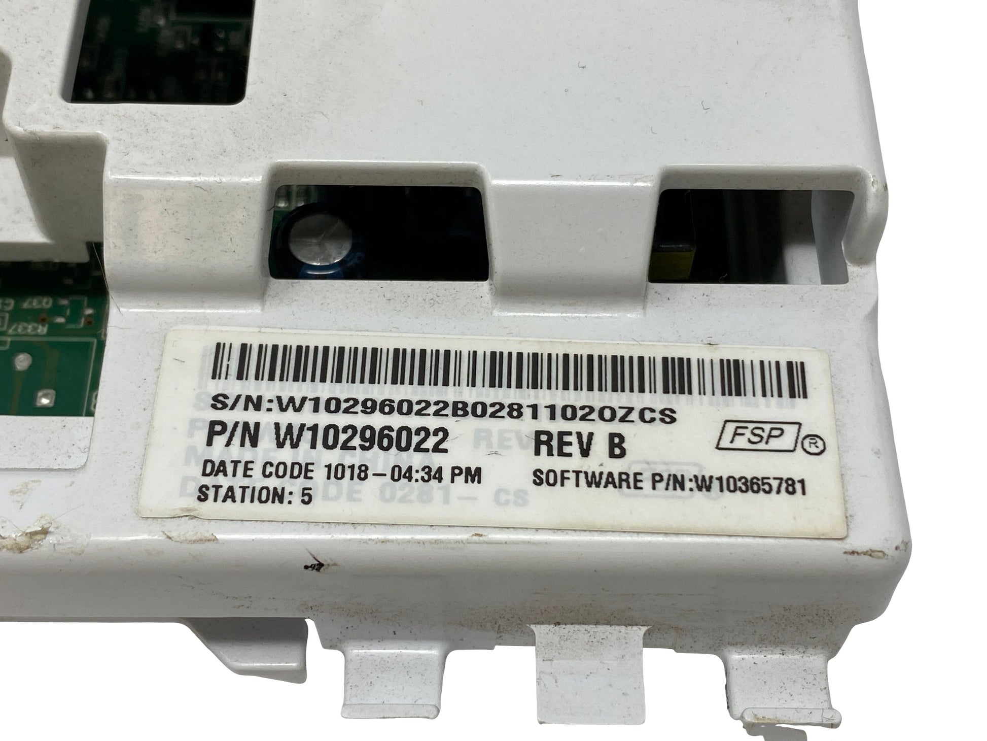 Whirlpool Kenmore Maytag Washer Control Board W10296022 - Side View