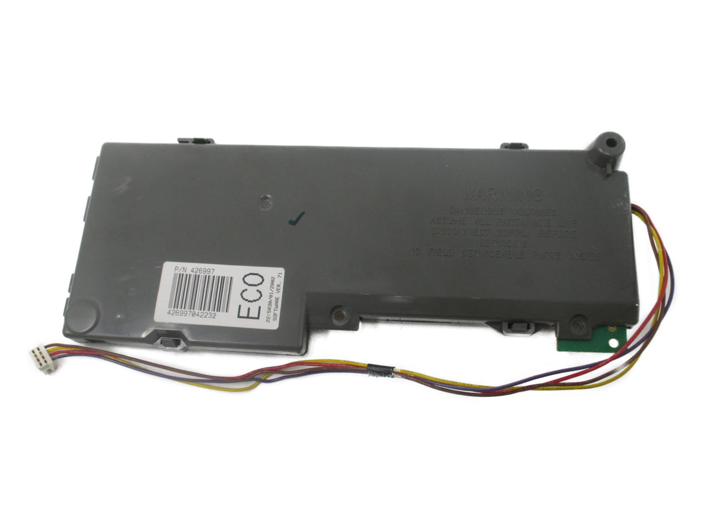 Fisher Paykel Washer Control Board 426997 - Front View