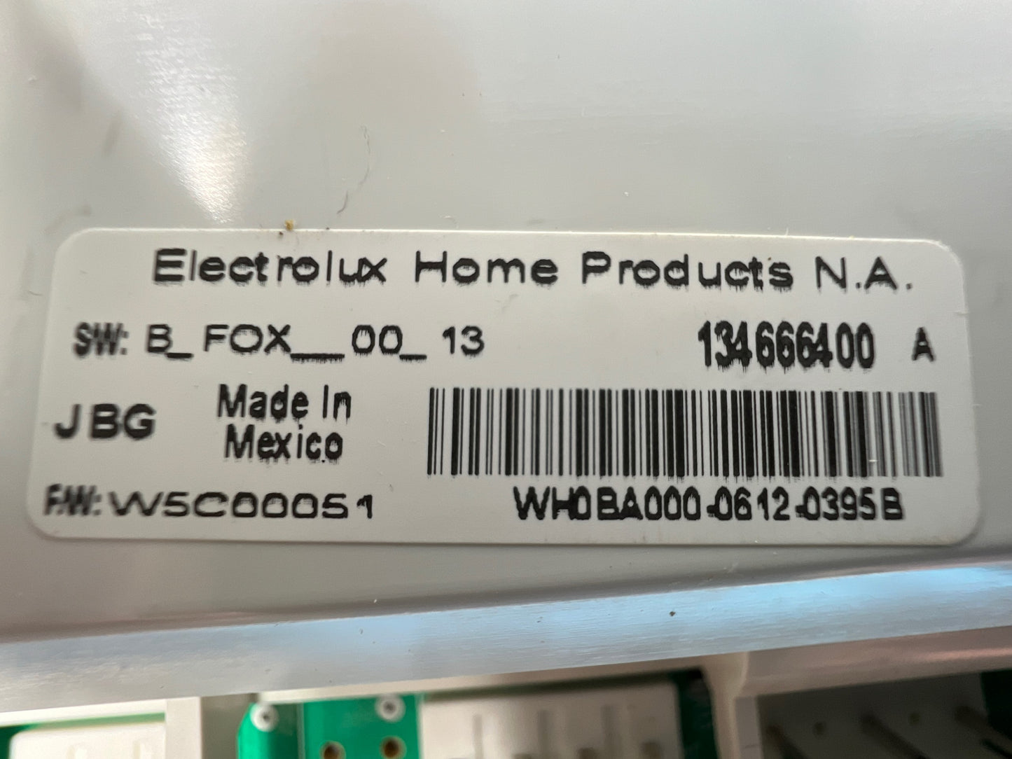 Frigidaire Washer Control Board 134666400 - Side View