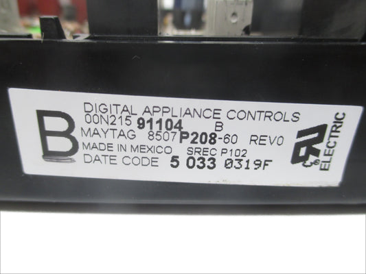 8507P208-60  Black Maytag Stove Control⚡2 Year Warranty ⚡ Fast Shipping⚡