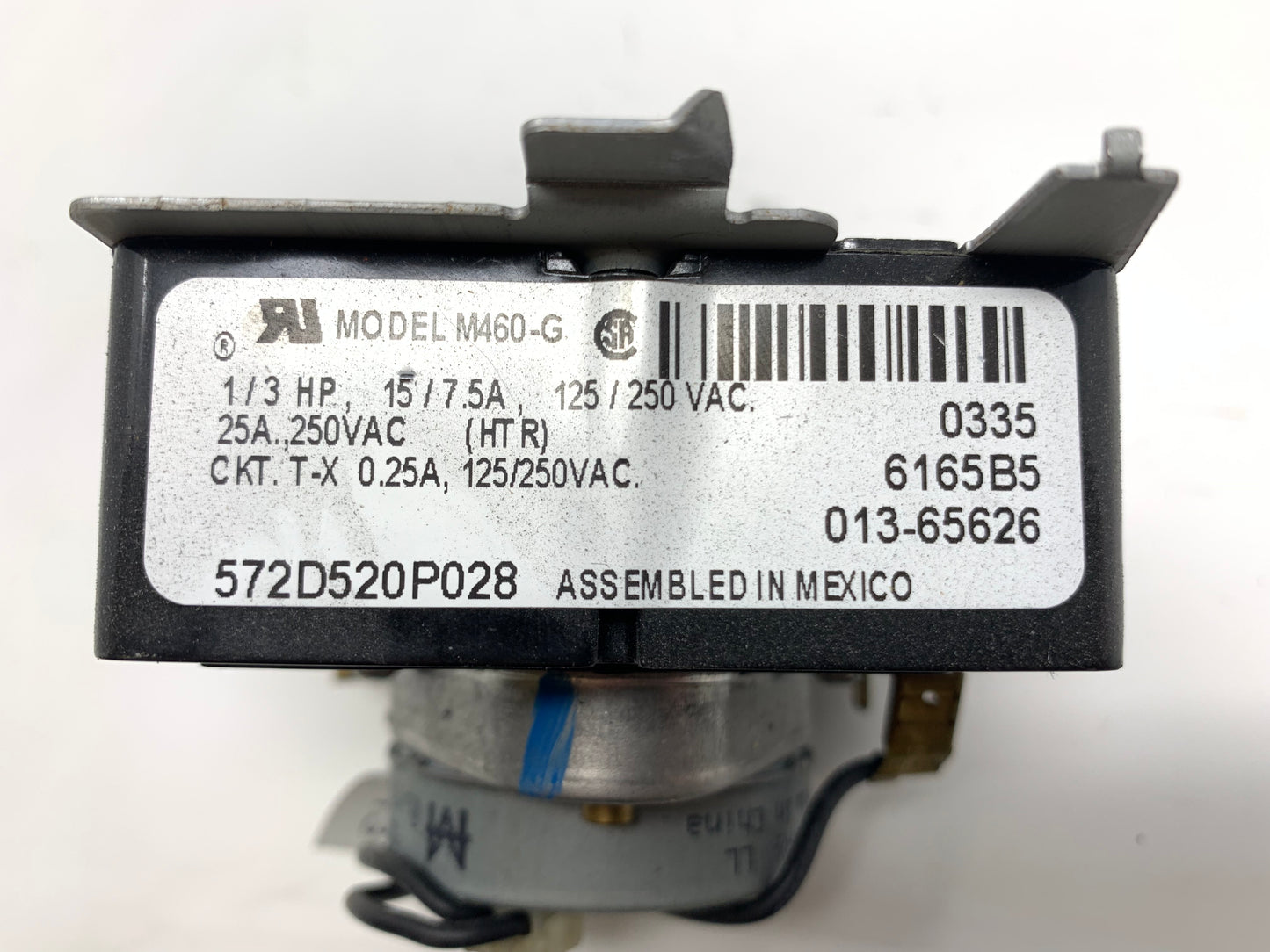 GE Dryer Timer 572D520P030 - Side View