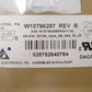 W10796287 Whirlpool Dishwasher Control Board *1 Year Guaranty* FAST SHIP
