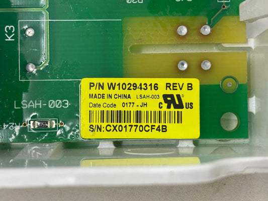 W10294316  Dryer Main Control ⚡2 Year Warranty ⚡ Fast Shipping⚡
