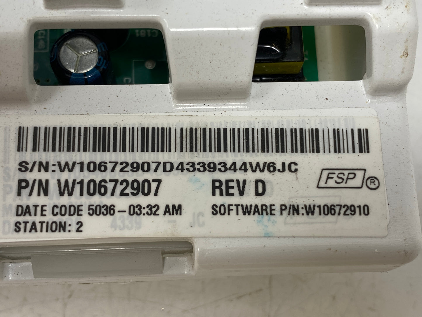 W10672907  Washer Control Board ⚡2 Year Warranty ⚡ Fast Shipping⚡