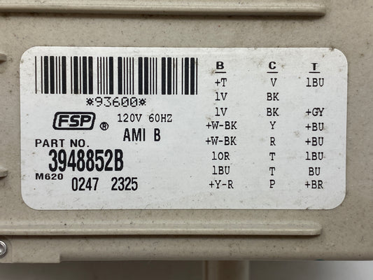 3948852 AAP REFURBISHED Whirlpool Washer Timer LIFETIME Guarantee 2-3 DayDeliver
